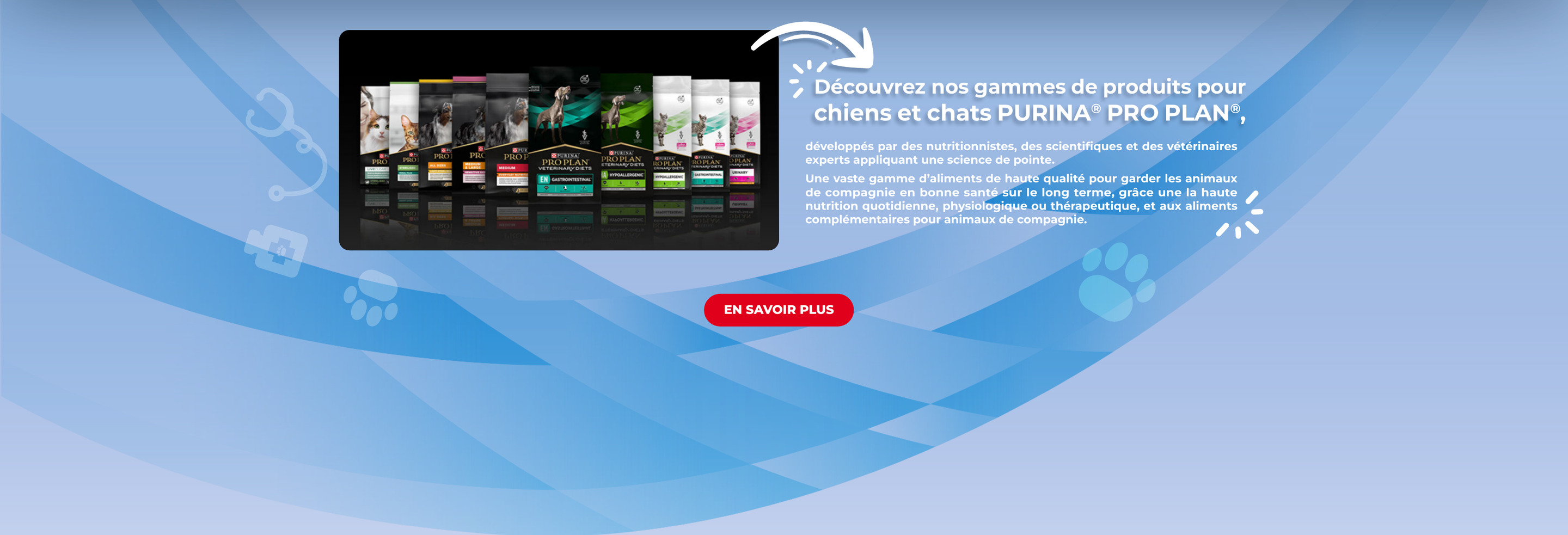 Découvrez nos gammes de produits pour chiens et chats PURINA PRO PLAN
